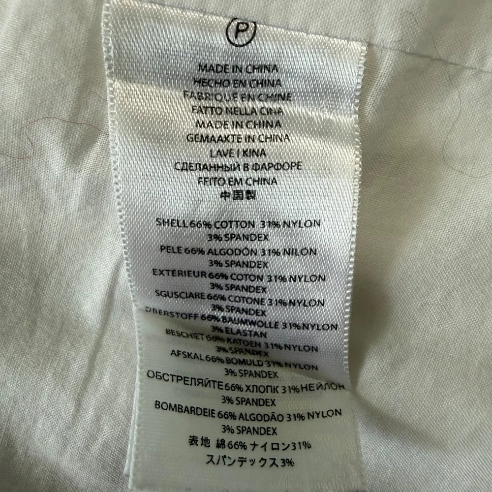 Michael Michael Kors Women’s White Lined‎ Blazer Size 8 Cotton Blend